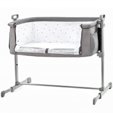 Приставні ліжечко-колиска Kinderkraft Neste Gray